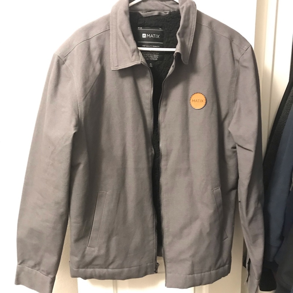 Matix Sherpa Lined Bomber Jacket